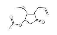 [(1R)-2-methoxy-4-oxo-3-prop-2-enylcyclopent-2-en-1-yl] acetate Structure