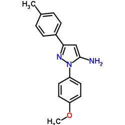 1-(4-METHOXYPHENYL)-3-P-TOLYL-1H-PYRAZOL-5-AMINE结构式