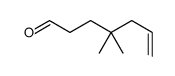 4,4-dimethylhept-6-enal结构式