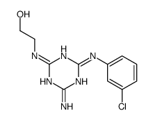 2-[[4-amino-6-(3-chloroanilino)-1,3,5-triazin-2-yl]amino]ethanol结构式