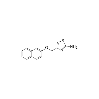 4-(2-naphthalenyloxymethyl)-2-thiazolamine structure