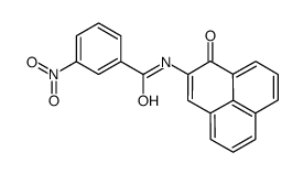 3-nitro-N-(1-oxophenalen-2-yl)benzamide结构式