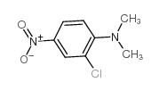 2-氯-N,N-二甲基-4-硝基苯胺结构式