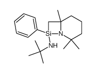 tert-butyl-(2,2,6-trimethyl-8-phenyl-1-aza-8-sila-bicyclo[4.2.0]oct-8-yl)-amine结构式