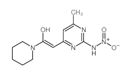 hydroxy-[[(6E)-4-methyl-6-[2-oxo-2-(1-piperidyl)ethylidene]-3H-pyrimidin-2-yl]amino]-oxo-azanium picture