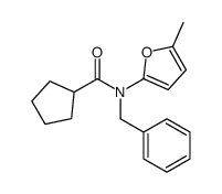 N-benzyl-N-(5-methylfuran-2-yl)cyclopentanecarboxamide结构式