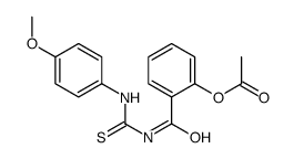 [2-[(4-methoxyphenyl)carbamothioylcarbamoyl]phenyl] acetate结构式