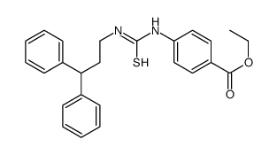 ethyl 4-(3,3-diphenylpropylcarbamothioylamino)benzoate Structure