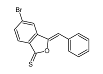 3-benzylidene-5-bromo-2-benzofuran-1-thione结构式