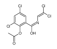 [2,4-dichloro-6-(2,2-dichloroethenylcarbamoyl)phenyl] acetate Structure