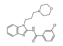3-chloro-N-[1-(3-morpholin-4-yl-propyl)-1H-benzoimidazol-2-yl]-benzamide Structure