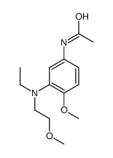 N-[3-[ethyl(2-methoxyethyl)amino]-4-methoxyphenyl]acetamide结构式