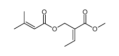 3-Methyl-but-2-enoic acid (E)-2-methoxycarbonyl-but-2-enyl ester结构式