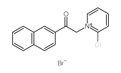 Pyridinium,2-chloro-1-[2-(2-naphthalenyl)-2-oxoethyl]-, bromide (1:1)结构式