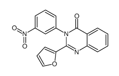 2-(furan-2-yl)-3-(3-nitrophenyl)quinazolin-4-one结构式