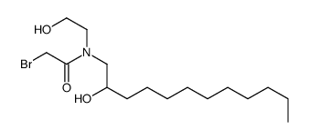 2-bromo-N-(2-hydroxydodecyl)-N-(2-hydroxyethyl)acetamide结构式