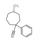 1H-Azepine-4-carbonitrile,hexahydro-1-methyl-4-phenyl-结构式