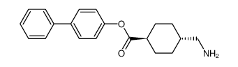 4-Aminomethyl-cyclohexanecarboxylic acid biphenyl-4-yl ester结构式