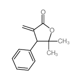 5,5-dimethyl-3-methylidene-4-phenyl-oxolan-2-one结构式