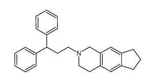 6-(3,3-Diphenyl-propyl)-2,3,5,6,7,8-hexahydro-1H-6-aza-cyclopenta[b]naphthalene结构式