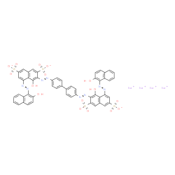 3,3'-[[1,1'-Biphenyl]-4,4'-diylbis(azo)]bis[4-hydroxy-5-[(2-hydroxy-1-naphthalenyl)azo]naphthalene-2,7-disulfonic acid disodium] salt Structure