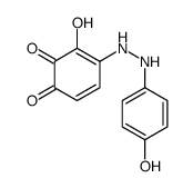 3-hydroxy-4-[2-(4-hydroxyphenyl)hydrazinyl]cyclohexa-3,5-diene-1,2-dione Structure