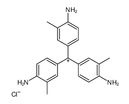 4,4',4-triamino-3,3',3-trimethyl-triphenyl-carbenium-chloride结构式