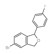 5-bromo-1-(4-fluorophenyl)-phthalide structure