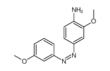 2-Methoxy-4-((3-methoxyphenyl)azo)benzenamine结构式