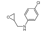 4-chloro-N-(oxiran-2-ylmethyl)aniline结构式