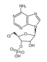 5'-chloro-O3'-sulfo-5'-deoxy-adenosine Structure