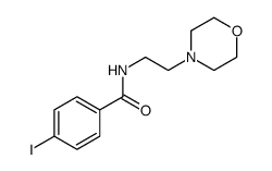 4-iodo-N-(2-(4-morpholinyl)ethyl)benzamide结构式