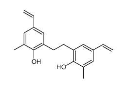 4-ethenyl-2-[2-(5-ethenyl-2-hydroxy-3-methylphenyl)ethyl]-6-methylphenol结构式