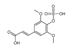 3-(3,5-dimethoxy-4-sulfooxyphenyl)prop-2-enoic acid Structure