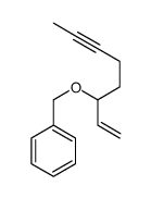oct-1-en-6-yn-3-yloxymethylbenzene Structure