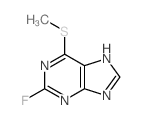 2-fluoro-6-methylsulfanyl-5H-purine Structure