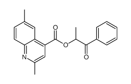 (1-oxo-1-phenylpropan-2-yl) 2,6-dimethylquinoline-4-carboxylate Structure