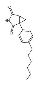 1-(p-Hexylphenyl)-1,2-cyclopropandicarboximid Structure