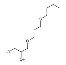 1-(3-butylsulfanylpropoxy)-3-chloropropan-2-ol结构式
