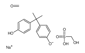 sodium,formaldehyde,hydroxymethanesulfonate,4-[2-(4-hydroxyphenyl)propan-2-yl]phenol结构式