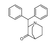 (2S)-2-benzhydryl-1-azabicyclo[2.2.2]octan-3-one结构式