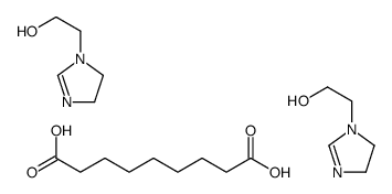 2-(4,5-dihydroimidazol-1-yl)ethanol,nonanedioic acid结构式