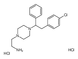 2-[4-[2-(4-chlorophenyl)-1-phenylethyl]piperazin-1-yl]ethanamine,dihydrochloride Structure