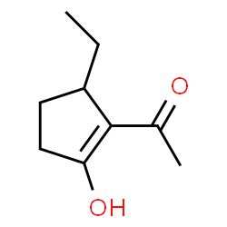 Ethanone, 1-(5-ethyl-2-hydroxy-1-cyclopenten-1-yl)- (9CI) structure