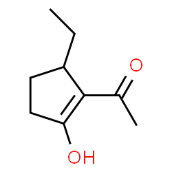 Ethanone, 1-(5-ethyl-2-hydroxy-1-cyclopenten-1-yl)- (9CI) Structure