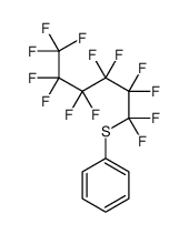 1,1,2,2,3,3,4,4,5,5,6,6,6-tridecafluorohexylsulfanylbenzene结构式