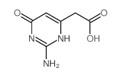 4-Pyrimidineaceticacid, 2-amino-1,6-dihydro-6-oxo- Structure