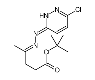 tert-butyl (4E)-4-[(6-chloropyridazin-3-yl)hydrazinylidene]pentanoate Structure