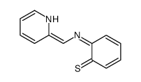 6-(1H-pyridin-2-ylidenemethylimino)cyclohexa-2,4-diene-1-thione结构式