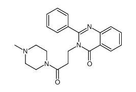 3-[3-(4-methylpiperazin-1-yl)-3-oxopropyl]-2-phenylquinazolin-4-one结构式
